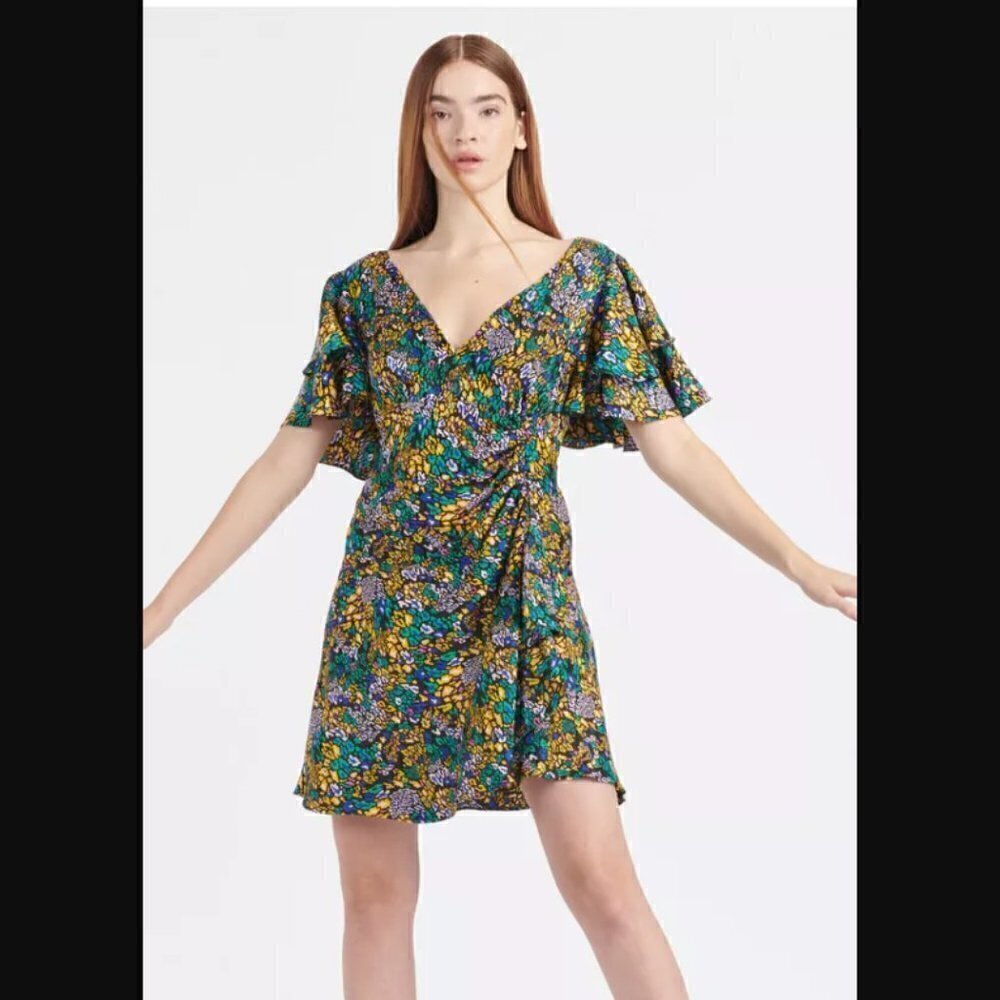 NEW Tanya Taylor 100% Silk Multicolor Demi Dress